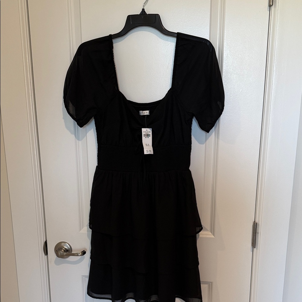 Hollister Black Smocked Dress